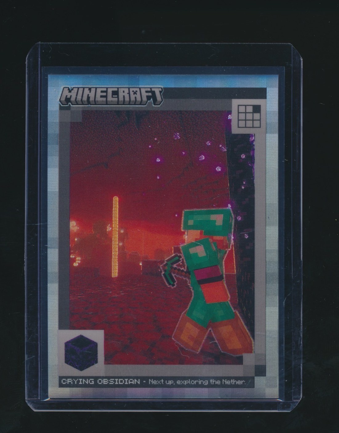 CRYING OBSIDIAN 2024 PANINI MINECRAFT PRIZM PARALLEL 082/149 #165