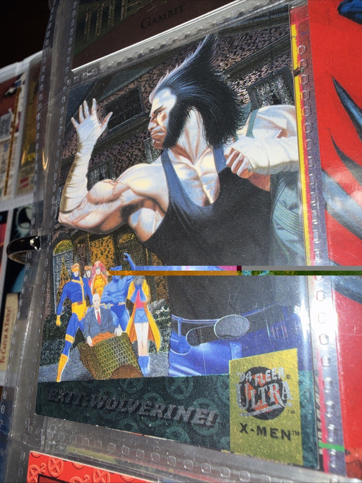 Fleer 1994 Fleer Ultra X-Men Limited Edition Insert Exit Wolverine! Card #6/6
