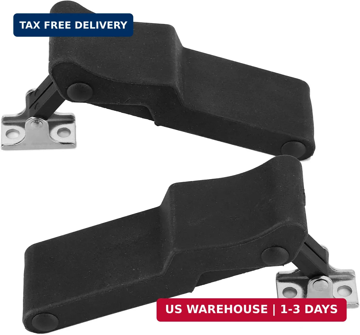 2pcs Front Storage Rack Rubber Latch Fit for Polaris Sportsman 2 Pack, Black