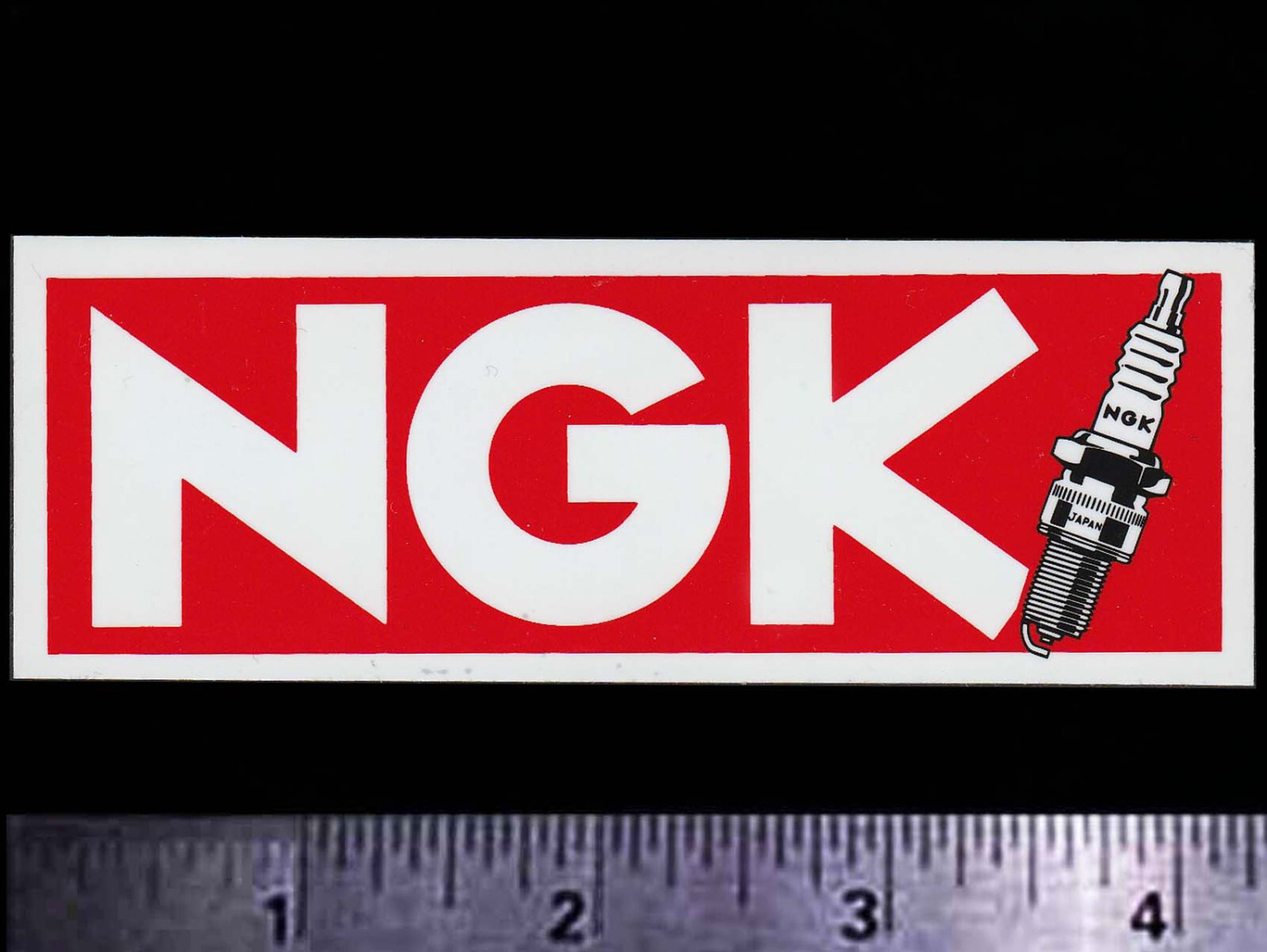 NGK Spark Plugs – Original Vintage 1970’s 80’s Racing Decal/Sticker – 4.25 inch