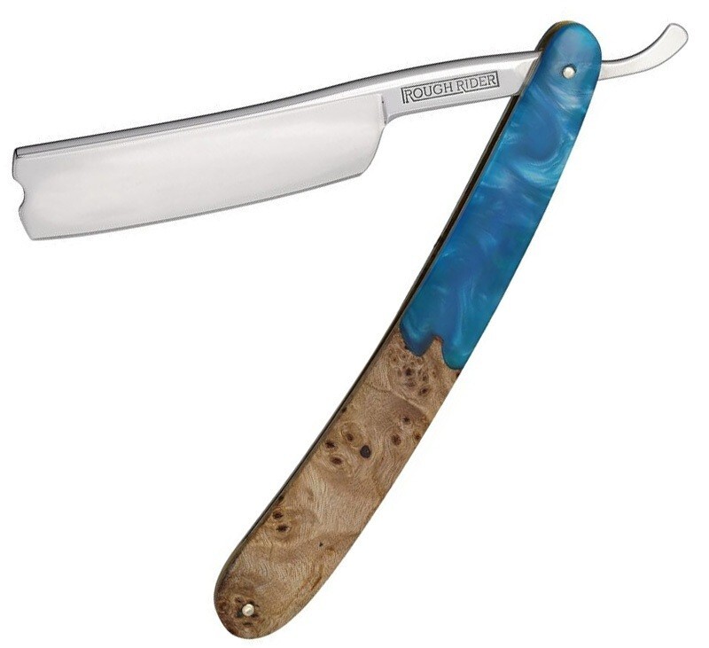 Rough Ryder Pandora Folding Knife 4.5″ Stainless Razor Blade Resin/Wood Handle
