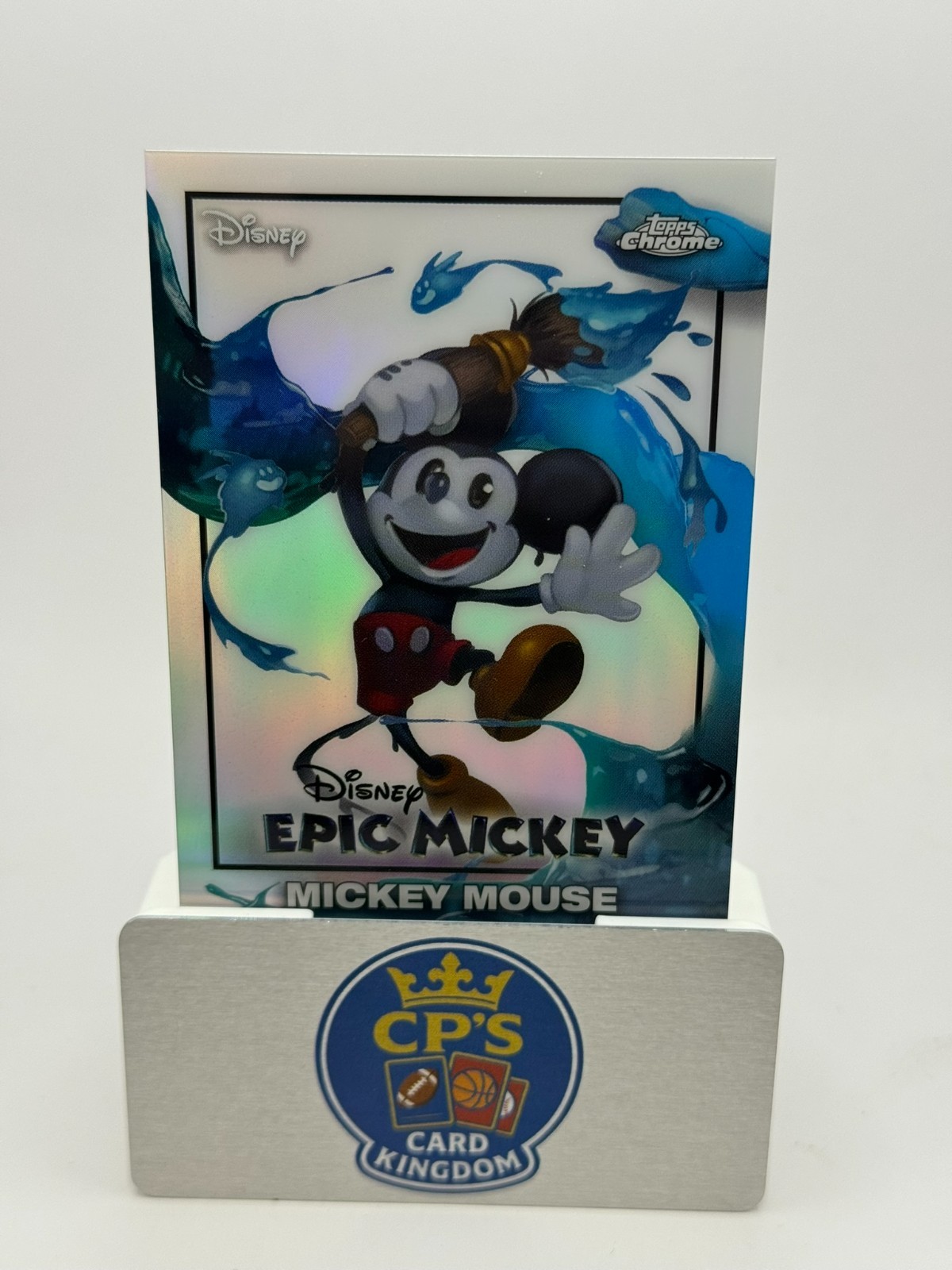 2026 Topps Disney Neon Chrome Epic Mickey #EM-1 Mickey Mouse
