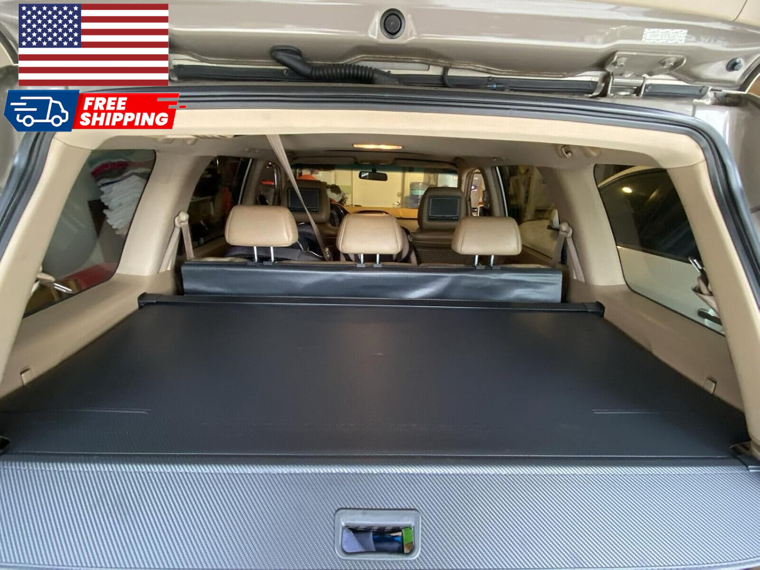 Retractable Cargo Cover Compatible with Honda Pilot 2003-2008 Trunk Accessori…