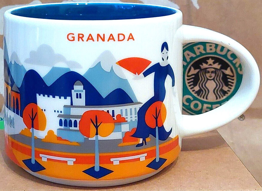Starbucks You Are Here ‘Yay City Mug” – 414ml / 14oz – Granada – Spain