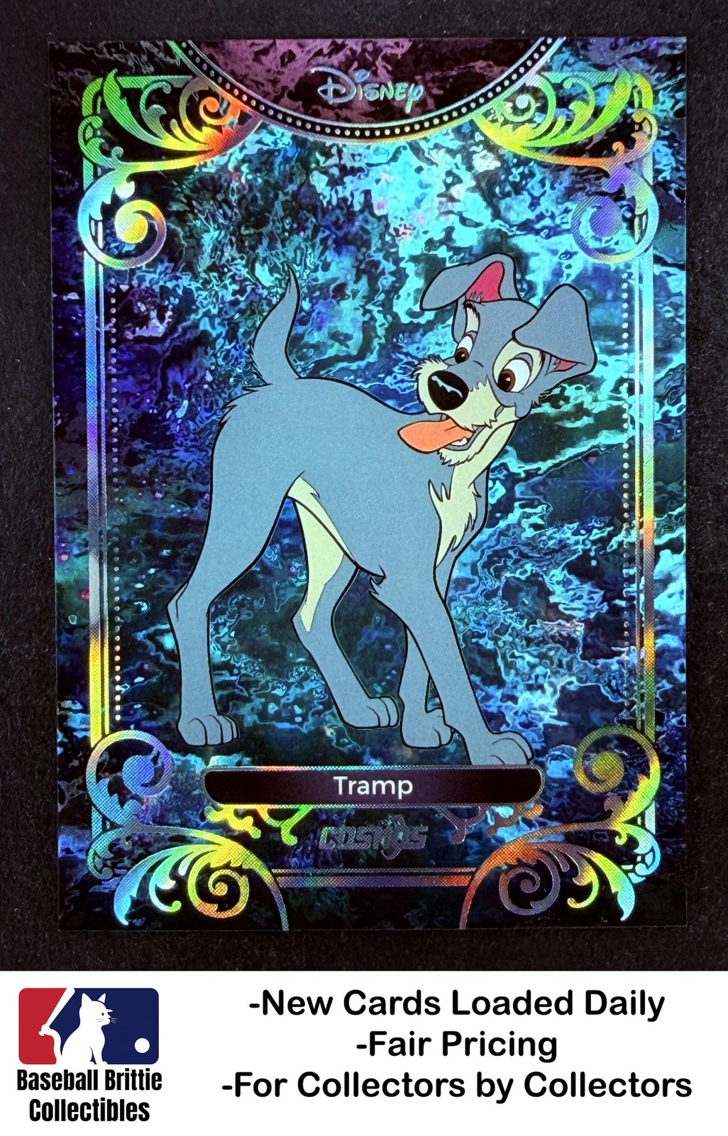 2025 Kakawow Cosmos Disney #CDT-I-50 Tramp Silver Refractor Lady and the Tramp