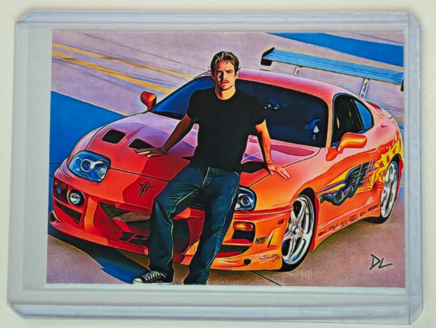 Paul Walker Limited Artist Signed “The Fast And The Furious” Trading Card 3/10