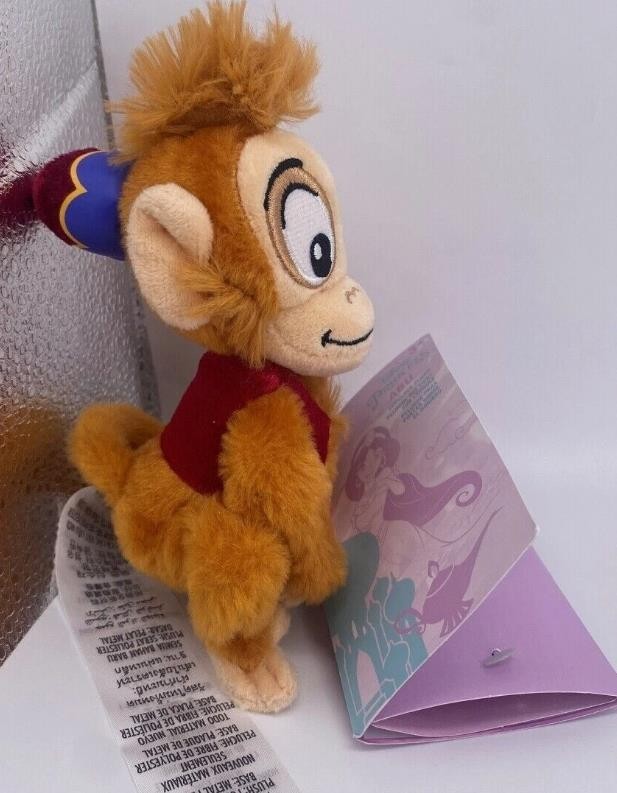 NEW Authentic Disney Aladdin Abu Monkey Magnetic Shoulder Pal Plush doll