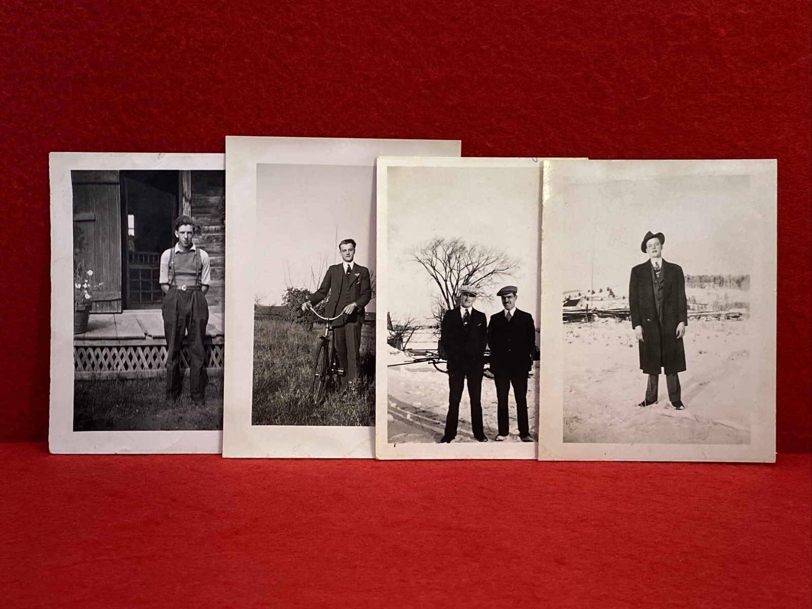 Early 1900’s Gangster Wiseguy Trenchcoat Mob Original Vintage Photo Rare OOAK