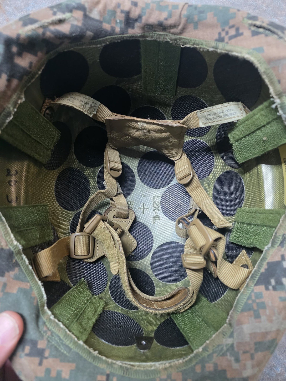 Lightweight BAE Systems Ballistics Helmet SPM1C1-10-C-0011 Military Size Large