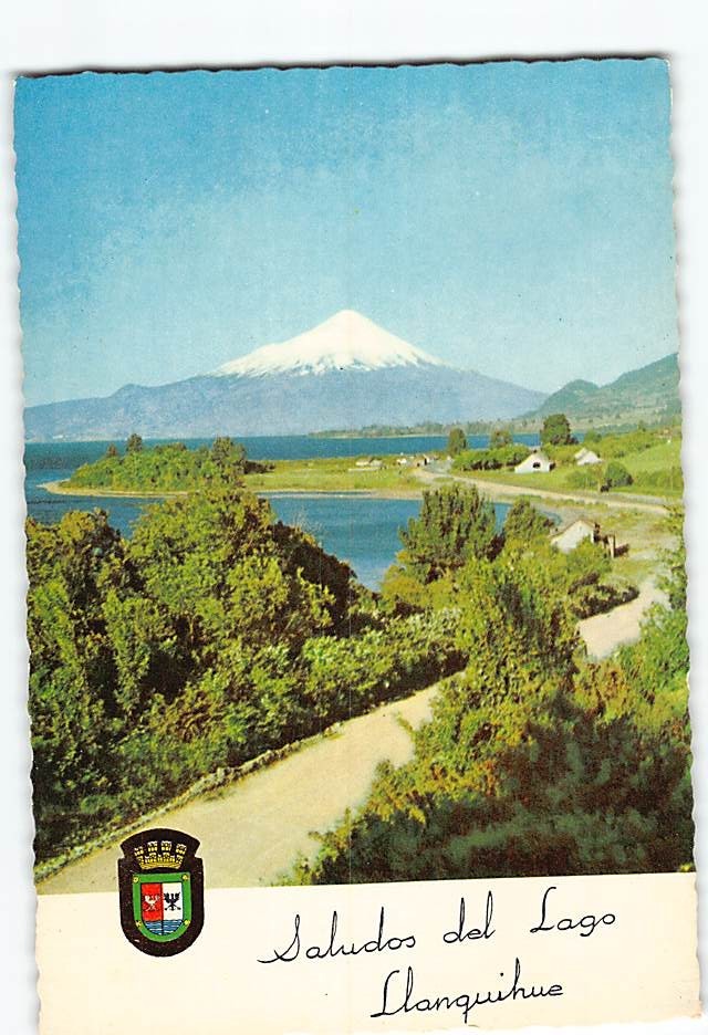 Postcard Osorno Volcano in Chile