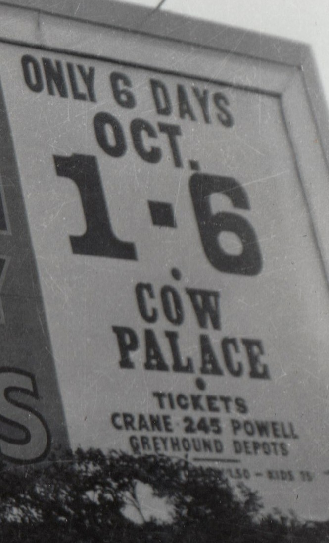 Ringling Bros Barnum & Bailey Circus Billboard Cow Palace Photo c1950s