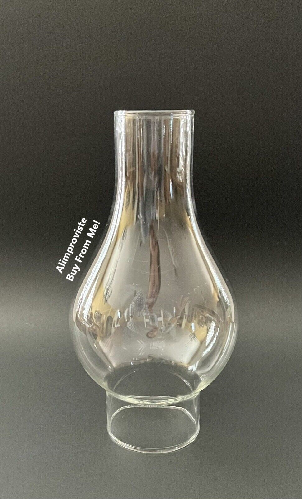 9″ H x 3″ Fitter GLASS Replacement HURRICANE Chimney LAMP GLOBE Shade CLEAR 5714