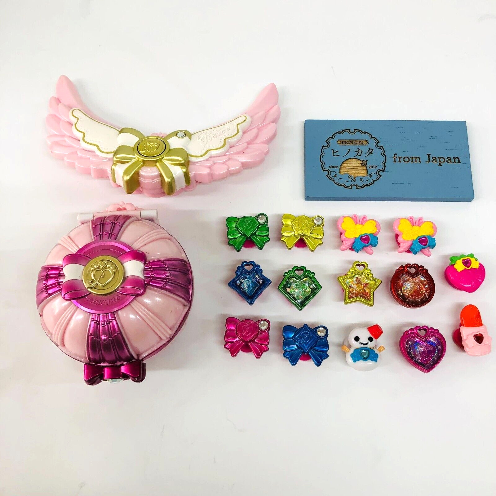 Glitter force Smile Precure Girls Toy Set Pact Compact Charm Decor Pretty Cure