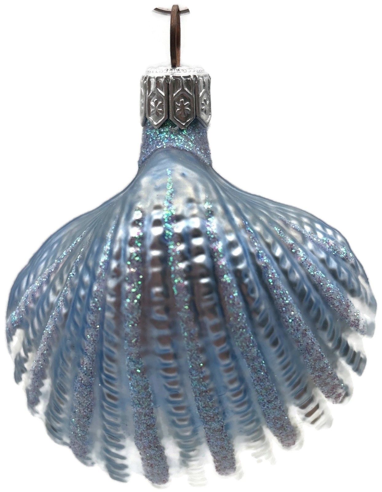 Patricia Breen A Walk On The Beach Blue Shell Summer Nautical Christmas Ornament
