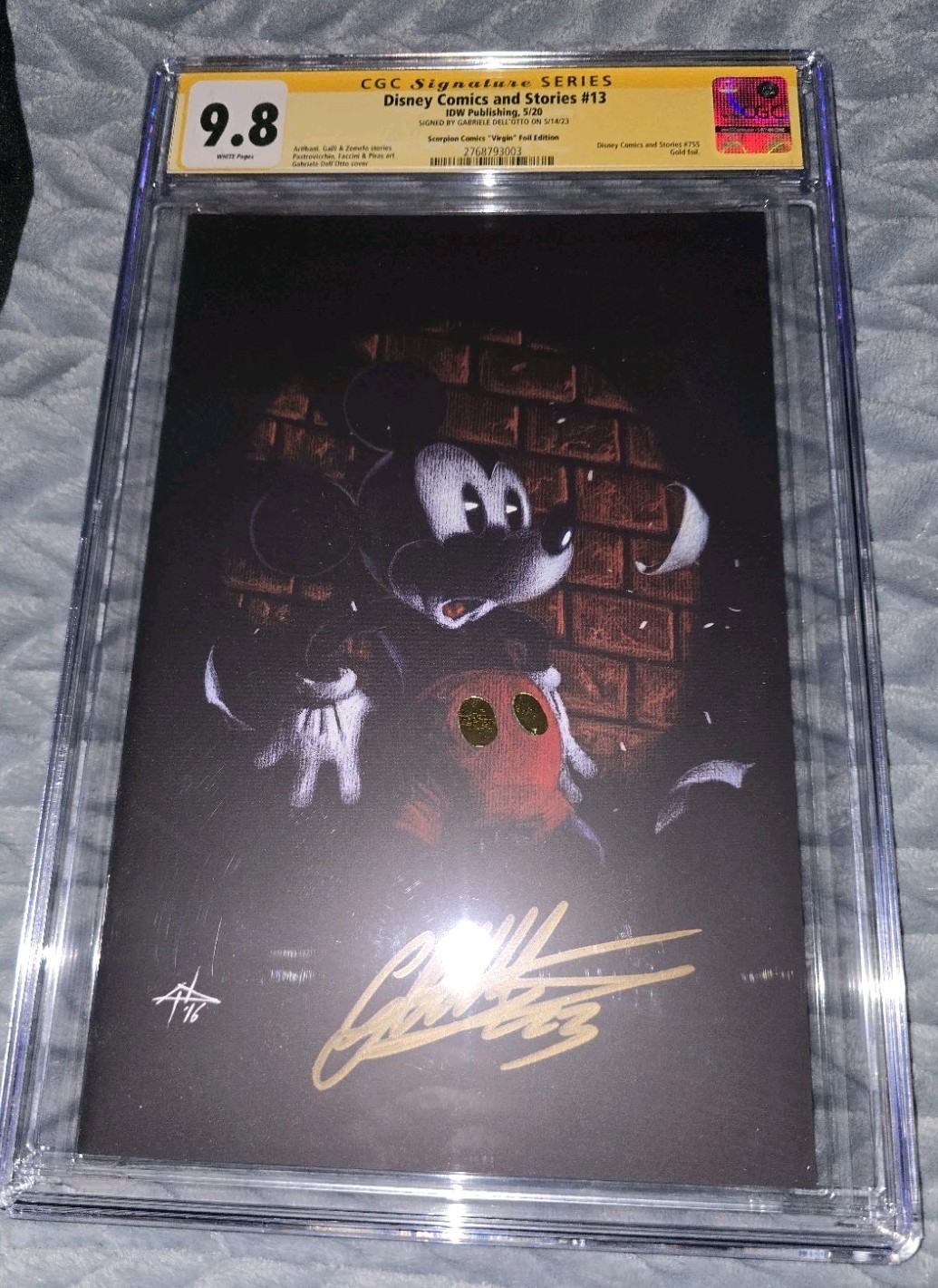 Disney Comics & Stories #13 CGC SS 9.8 Virgin FOIL signed Gabriele Dell’Otto.
