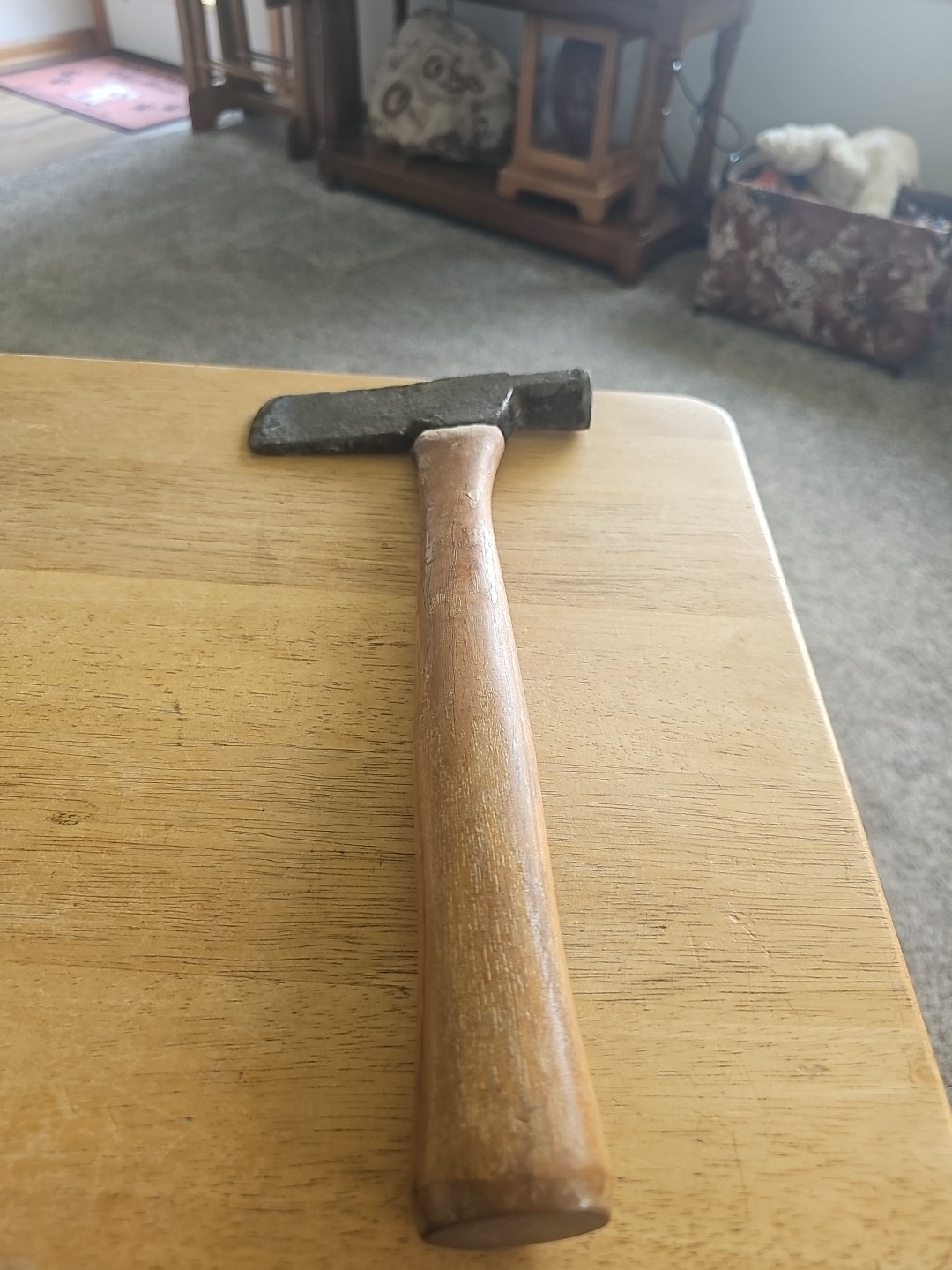 Vintage Roofing Hatchet Lathing Hammer Axe Tool. Primitive 13″ Long . 1lb 4.7oz