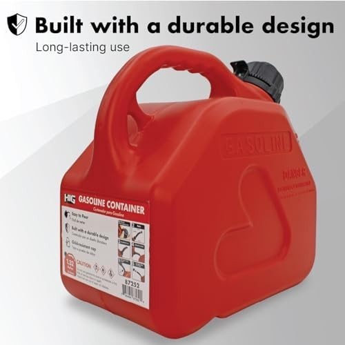1.5 Gallon Gas Can with Auto Mount and One Gas Can Spout Replacement and filter