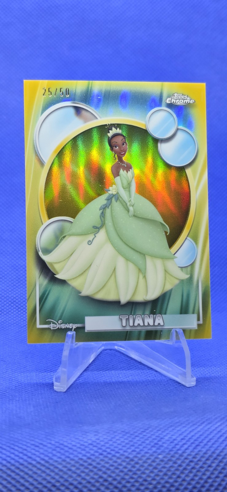 TIANA • 2026 TOPPS CHROME DISNEY GOLD Refractor# 25/50