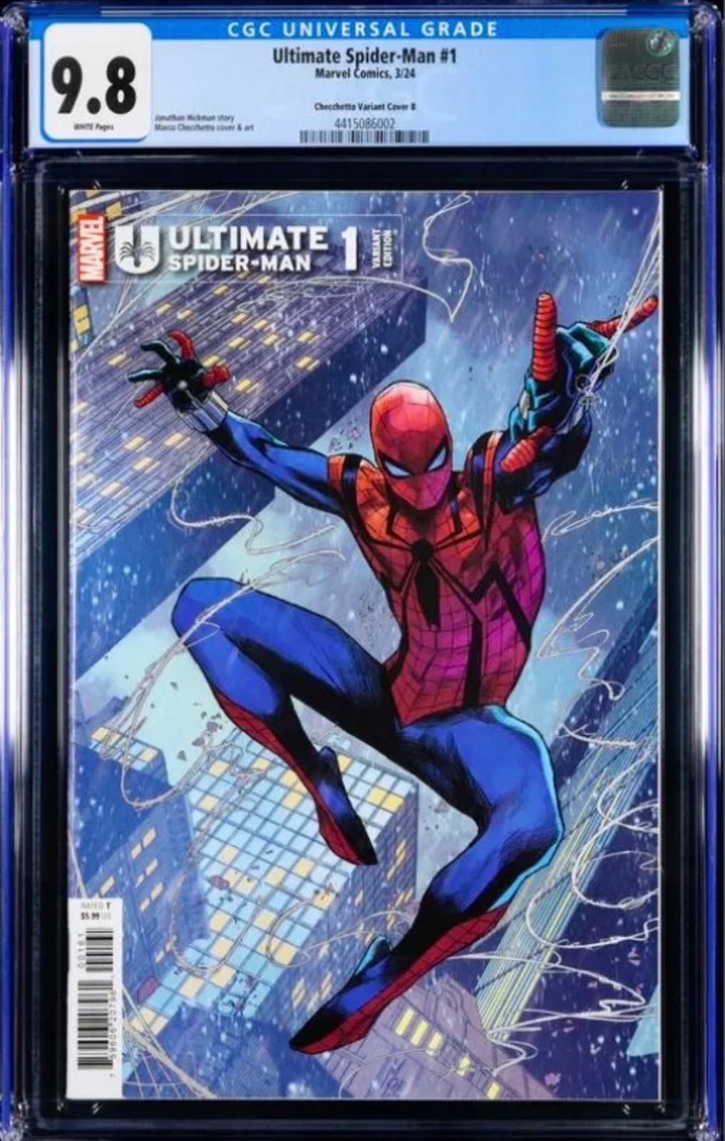 ULTIMATE SPIDER-MAN #1 CGC 9.8 MARCO CHECCHETTO