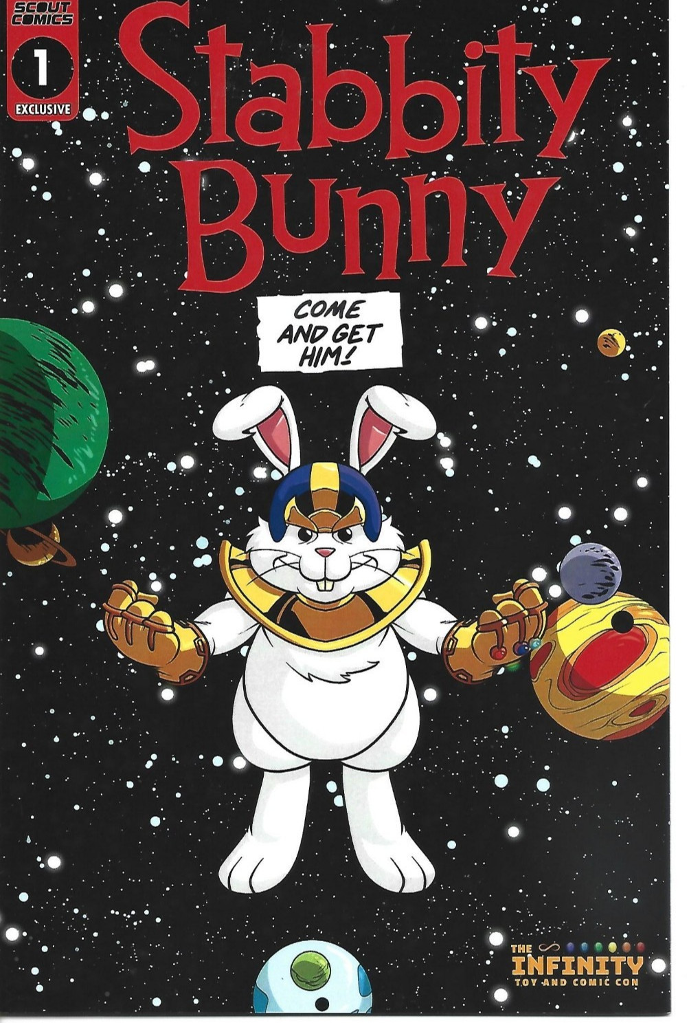 STABBITY BUNNY #1 INFINITY CON VARIANT LMT 250 SCOUT COMICS 2018 NEW UNREAD B/B