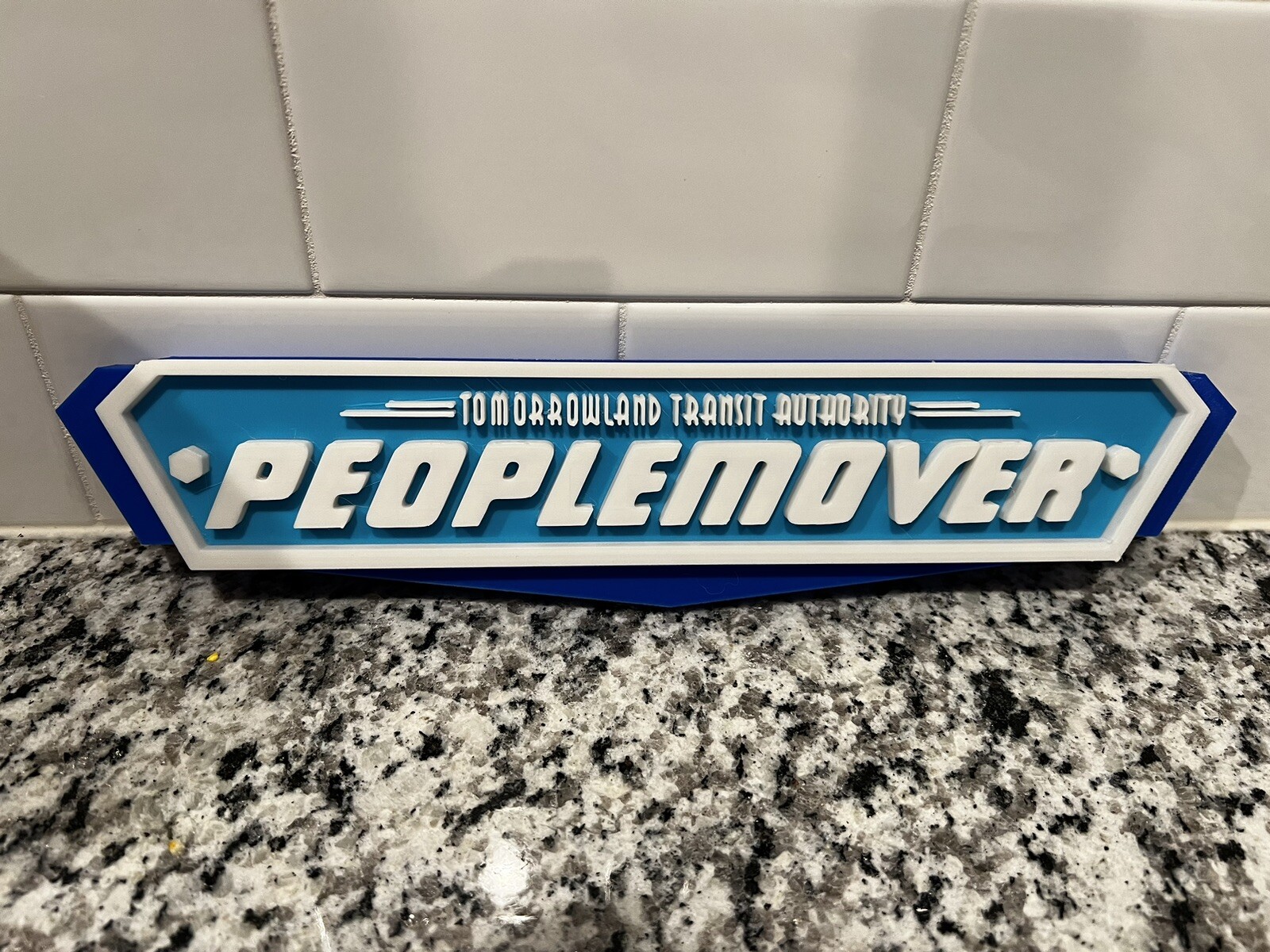 People Mover Tomorrowland Wall Sign Display Ride Disney world Magic Kingdom