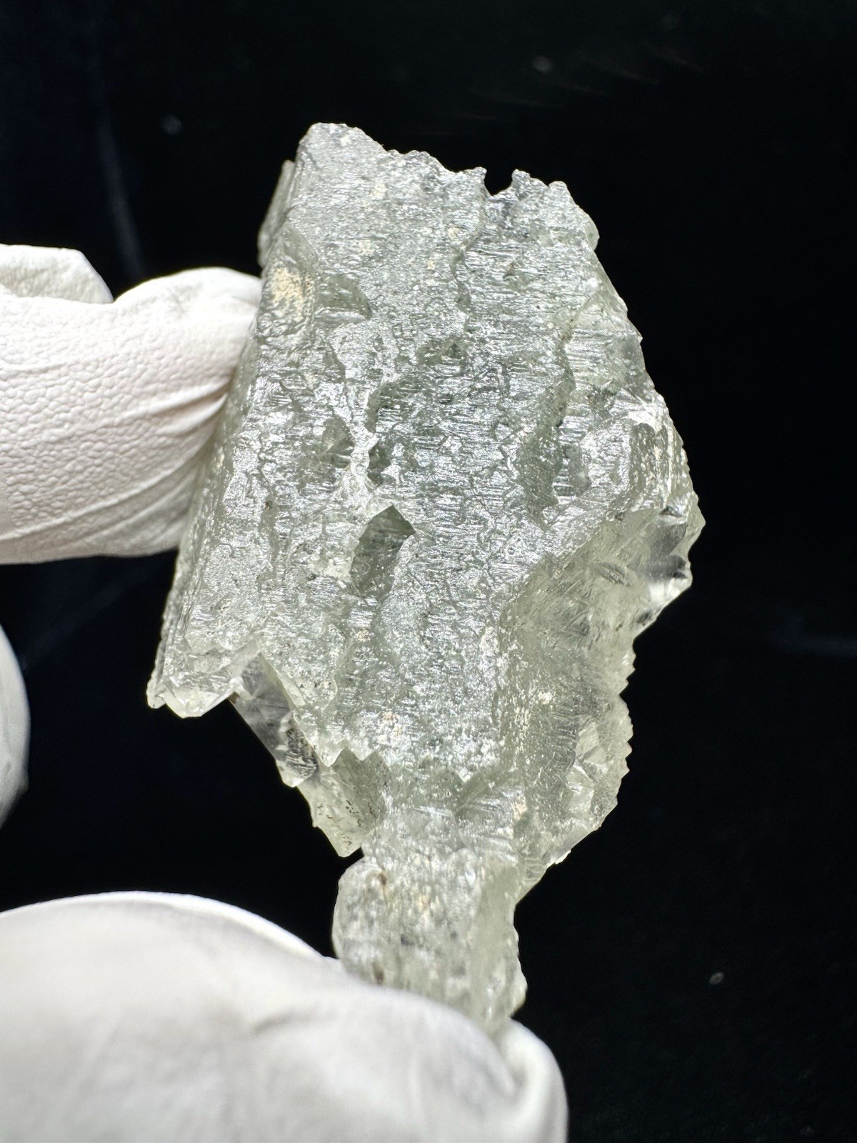 “Leaf Gem” Natural Ganesh Himalayan Chlorite Quartz with Calcite Crystal Nepal