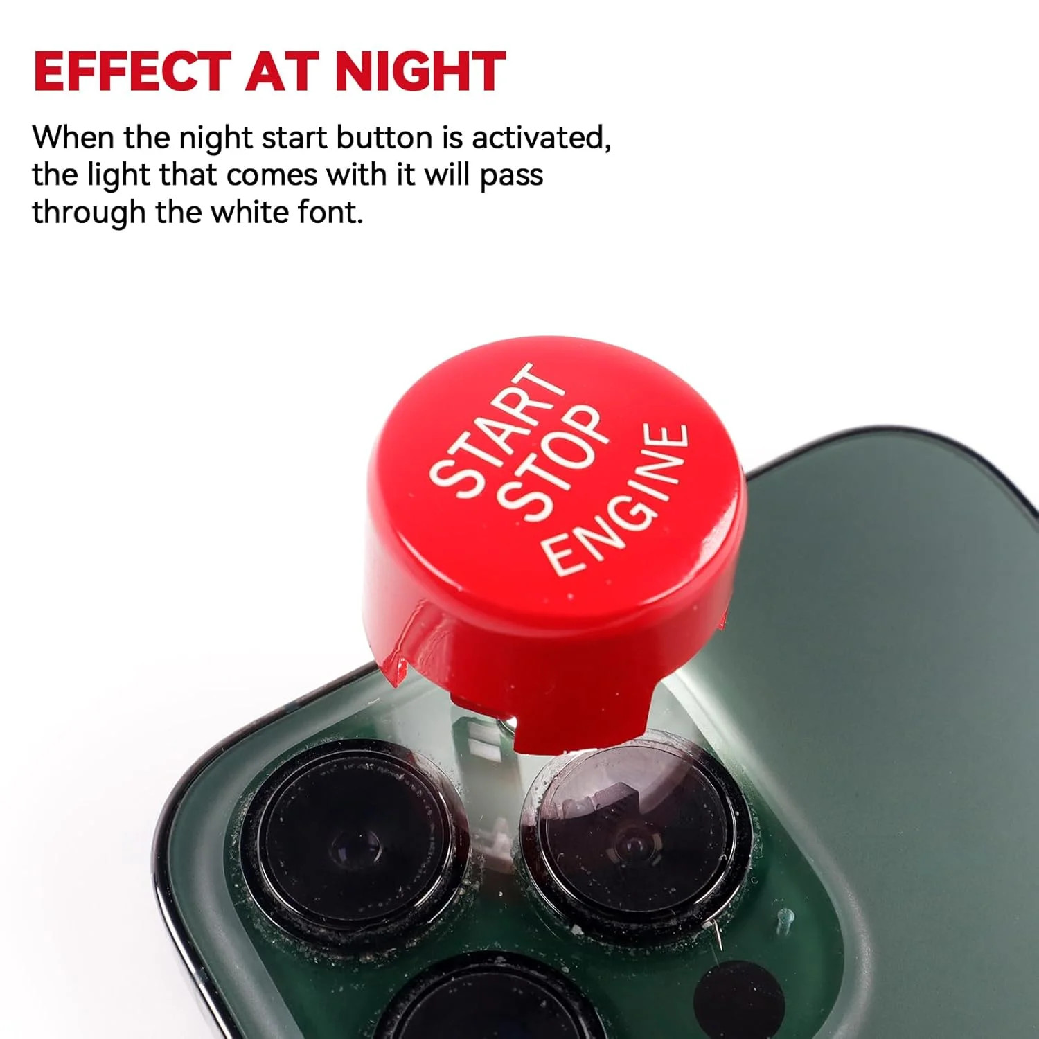 Red Engine Start Stop Switch Push Button Replace Cover for BMW 1 2 3 4 5 6 7 X1