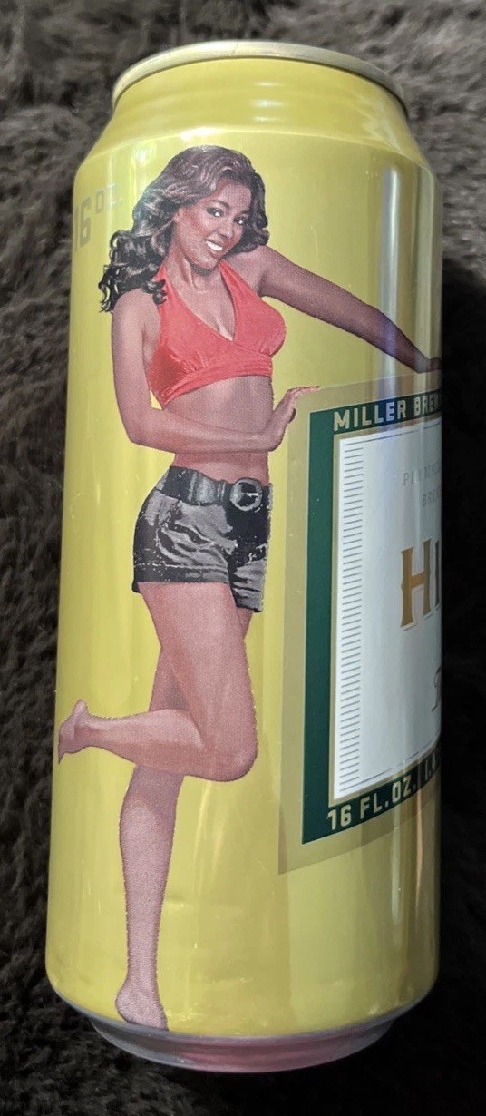 Miller high life Model Girl 16 oz Beer Can Milwaukee Wisconsin