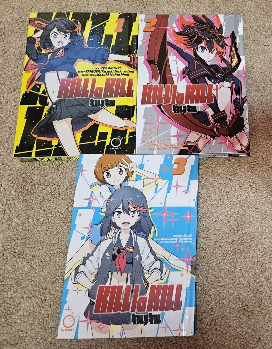 UDON Kill la Kill Vol. 1 – 3 HARDCOVER Manga Set SEE PICTURES