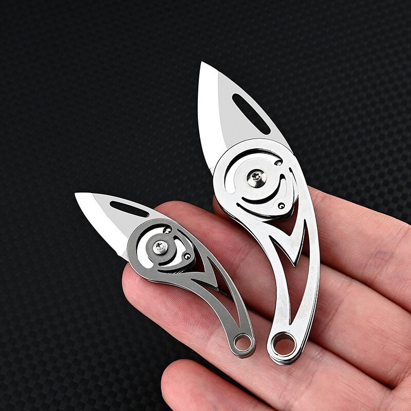 Mini Folding Blade Knife Keychain Pocket Knife Portable Outdoor Camping EDC Tool