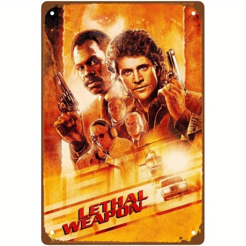 Comedy Film Featuring Lethal Measuring Tin Metal Signs Home Décor 8×12
