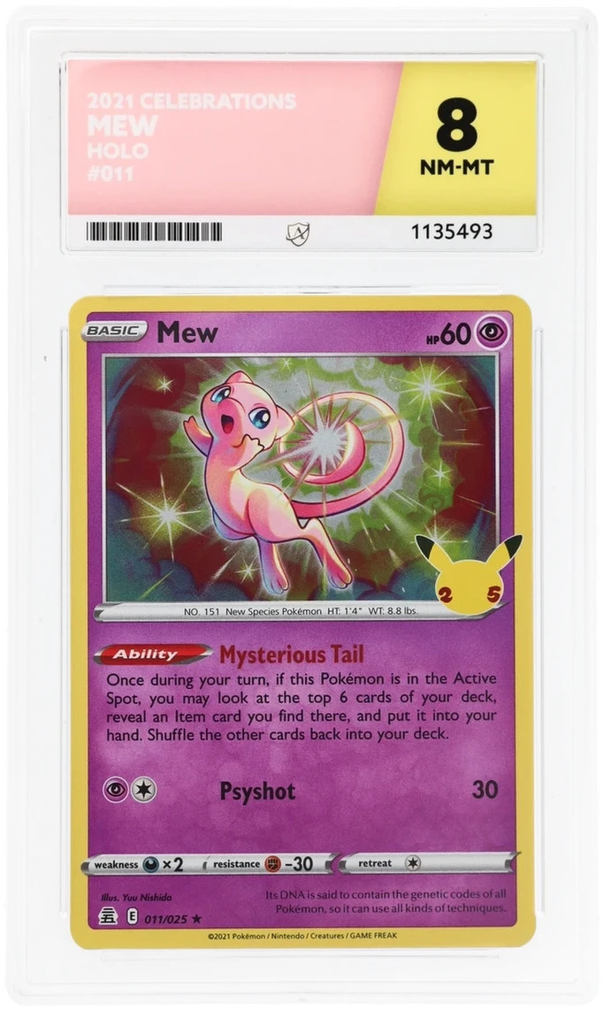 Mew 011/025 – Celebrations – Holo Rare – Ace 8