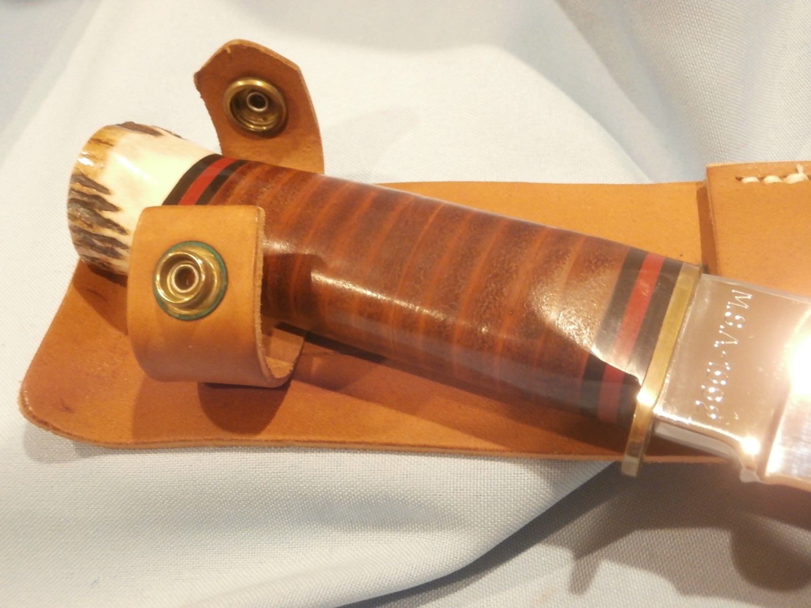 MARBLE’S U.S.A. TRAILMAKER LEATHER WITH STAG MINT!! NIB!!