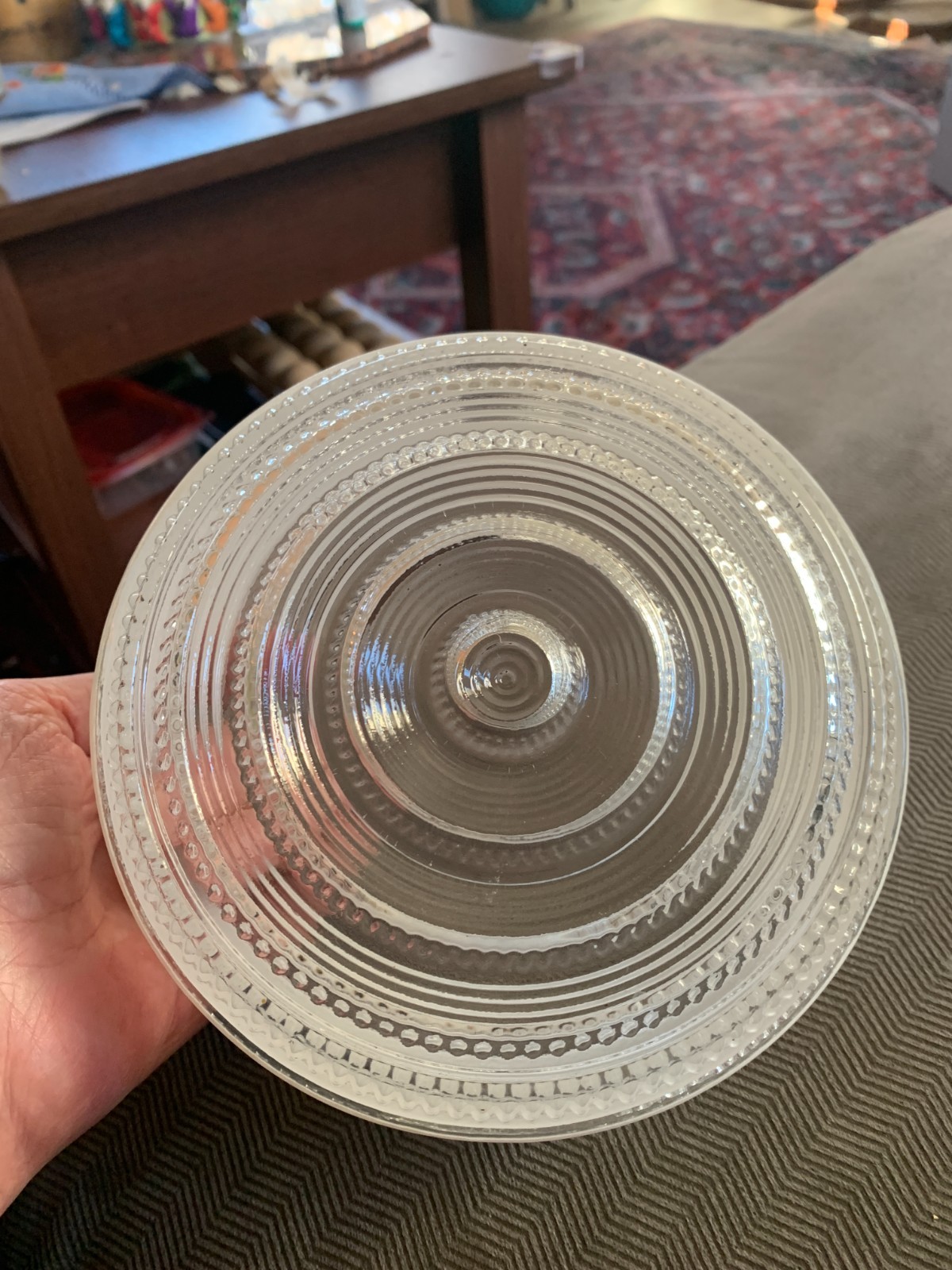6-Inch Drum Shade Replacement Glass Shade – 5-7/8-Inch Fitter Opening