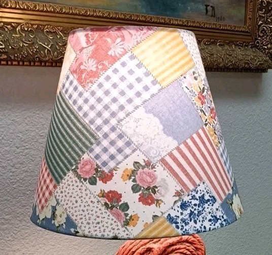 Patch Work Hand Made LampShade (Shade Only) 5″X7.5″X9.5″ Uno Fitting Standard