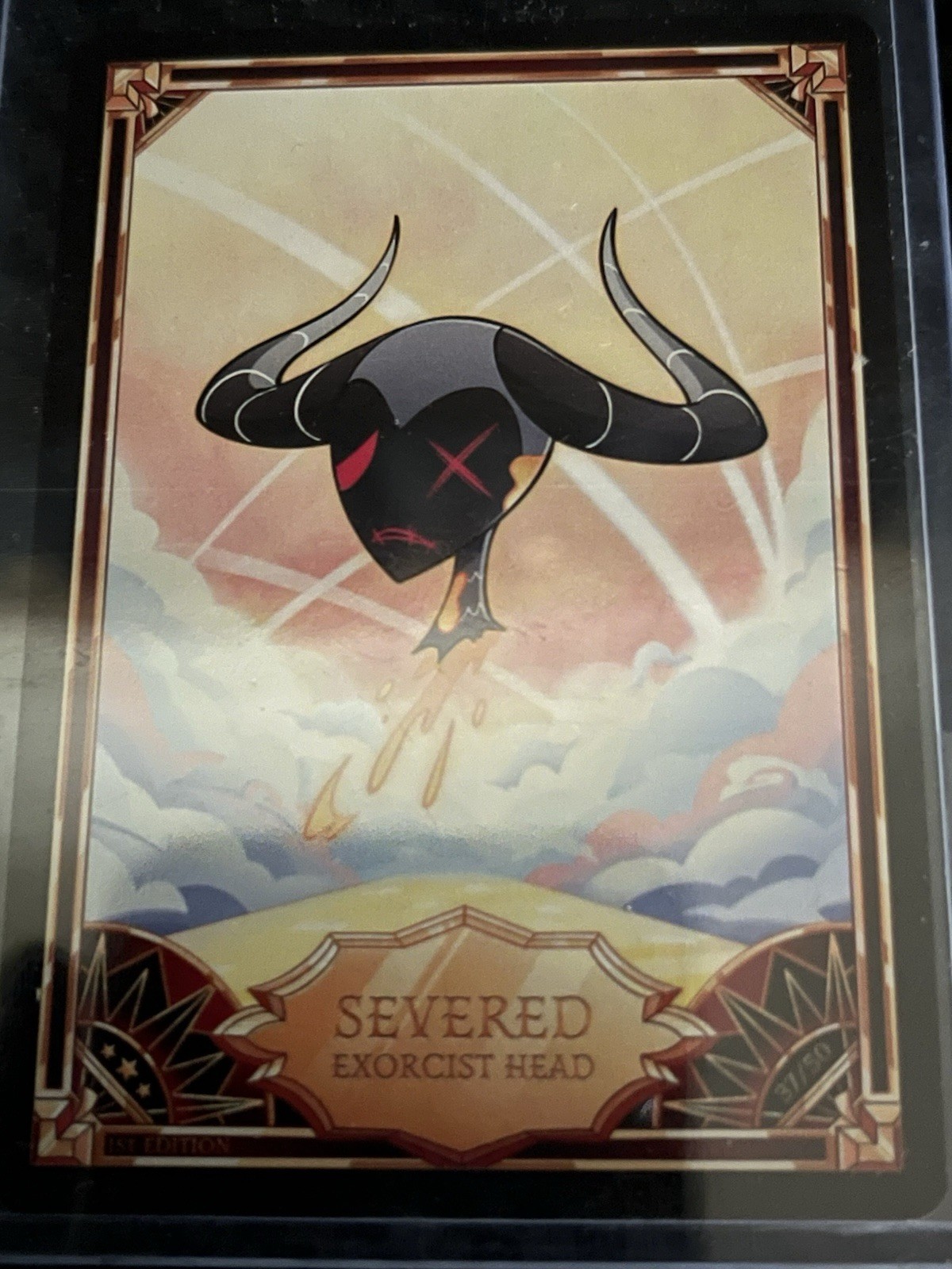 Hazbin Hotel Trading Card | Severed Exorcist Head 37/50 | 1st Edition | Non-Foil