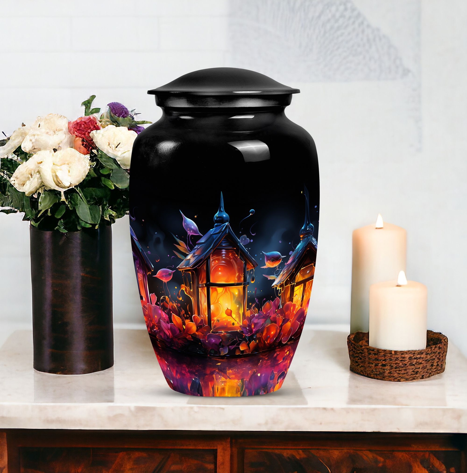Lantern Large Urn Cremation Ashes Decorative Urns Classic Memorial Gifts Cremain