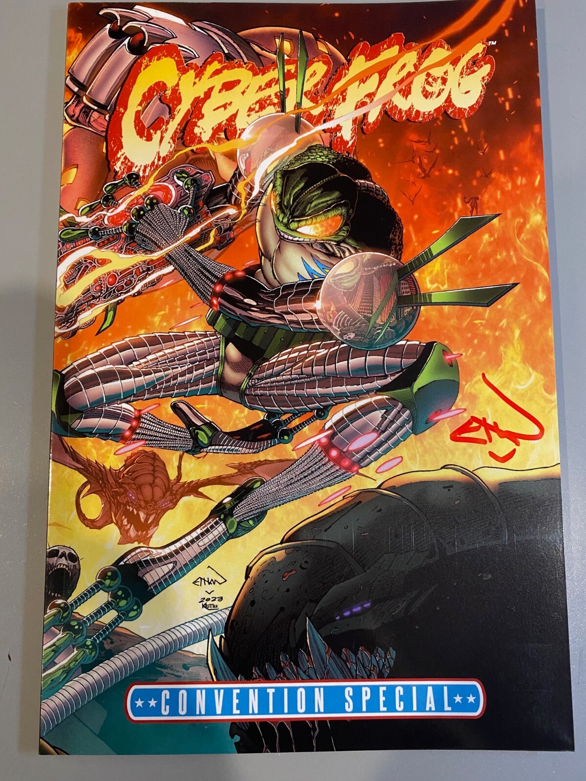 CYBERFROG: BLOODHONEY! Convention Special Edition with LOGO! SIGNED by EVS!!!!!!