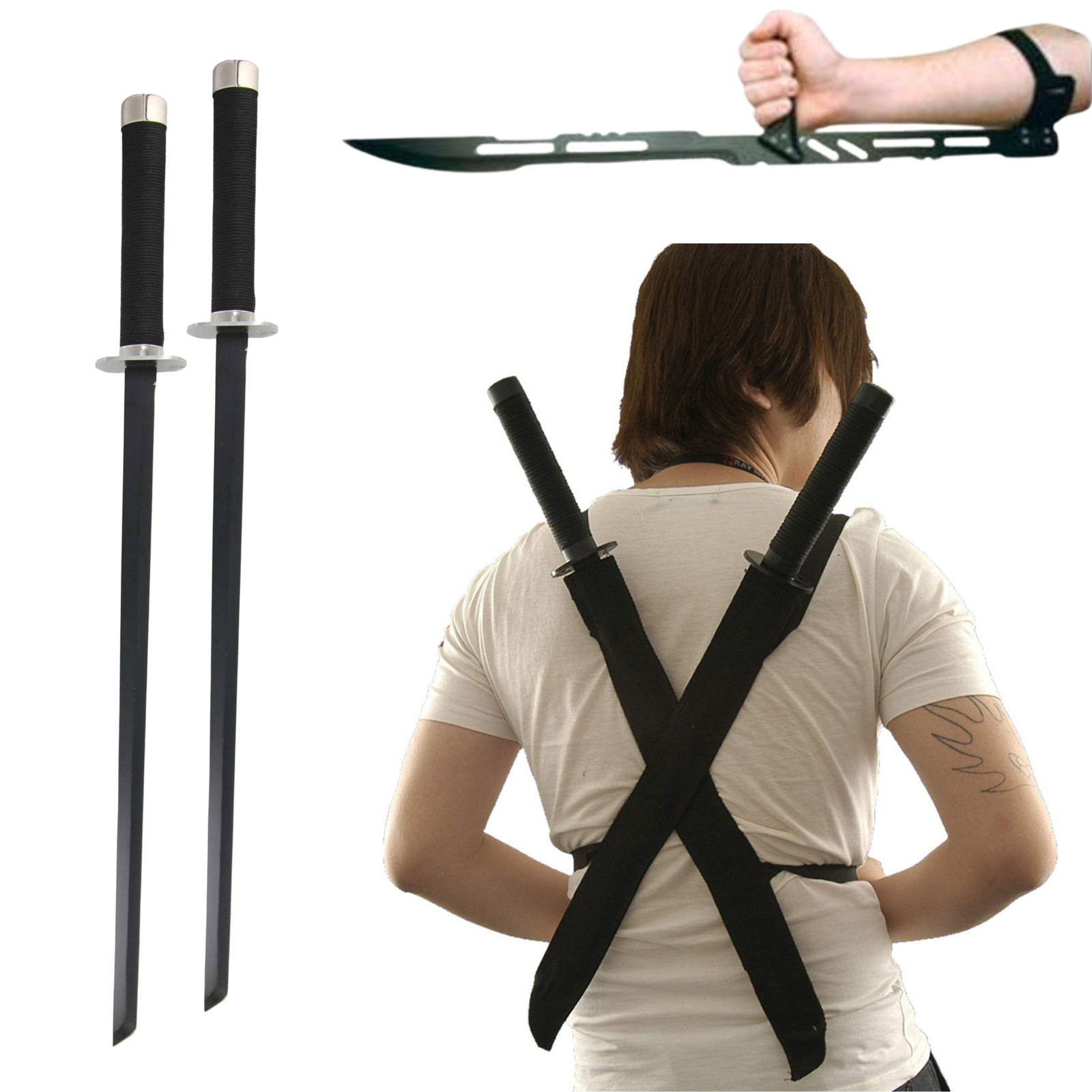JAPANESE STAINLESS STEEL COLLECTIBLE NINJA SWORD FULL TANG MARTIAL ARTS WARRIOR