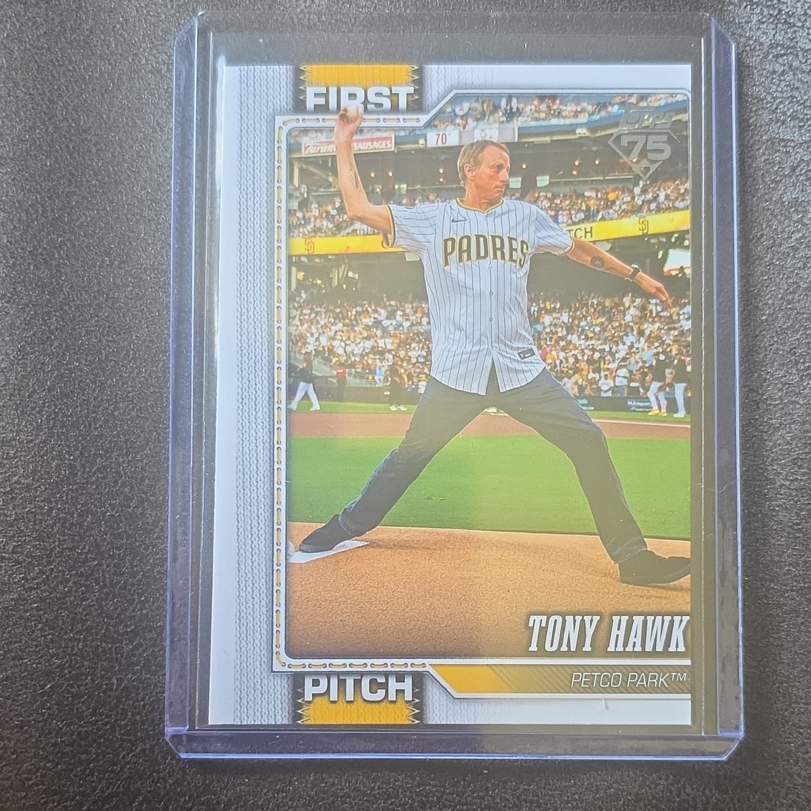 (Error card) Bad cut 75 Series One Tony Hawk First Pitch Petco Park FP-6 2024