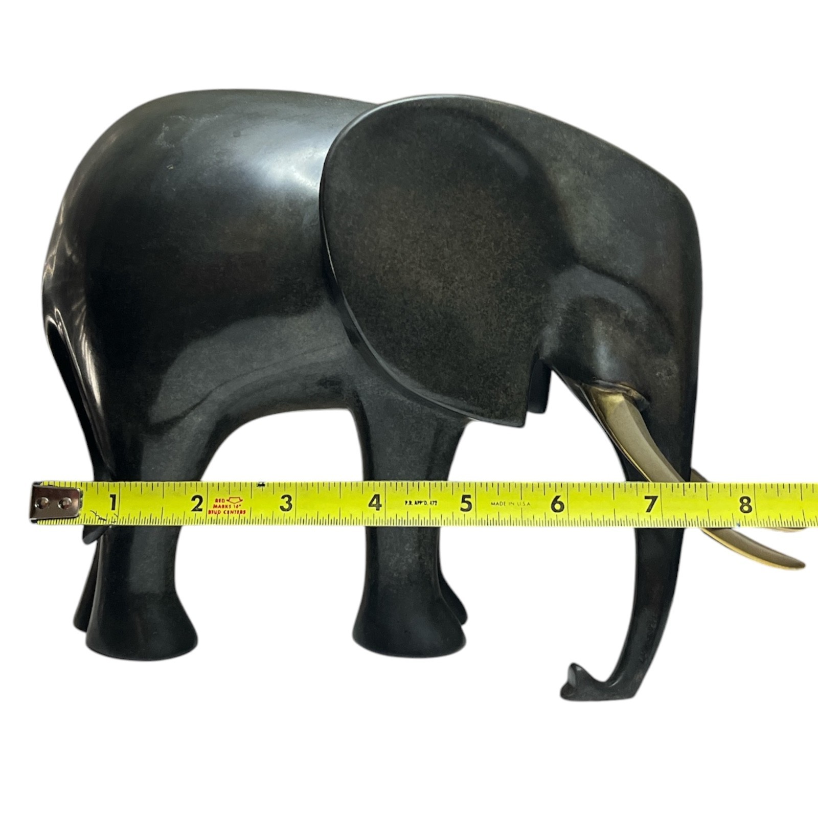 Vintage Loet Vanderveen (1921-2015) Bronze Elephant Model 121 #323/500 USA 1991