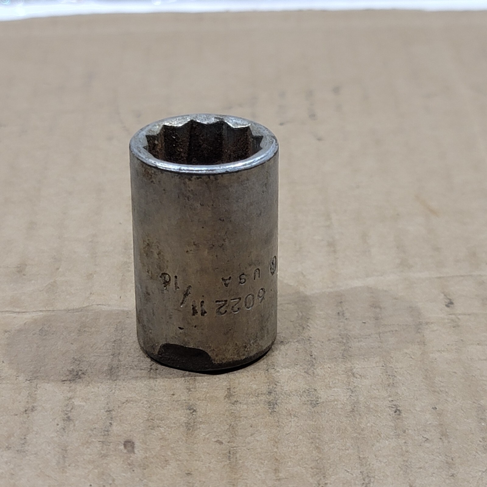 Vintage P&C Tools 1/2″ drive 11/16″ 12pt Socket 6022 USA