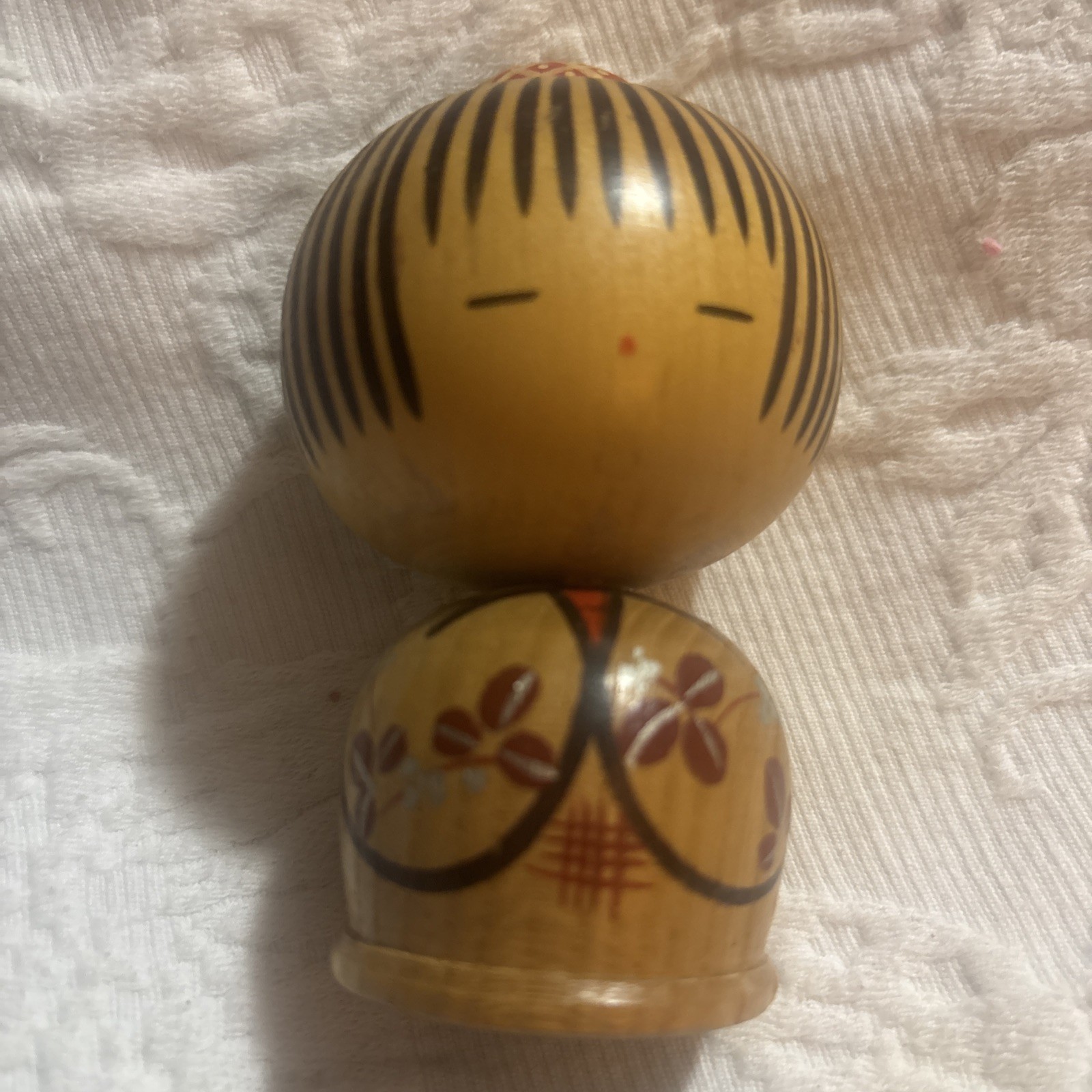 9.5cm Japanese Creative KOKESHI Doll Vintage by TSUNEYUKI Signed KOD697