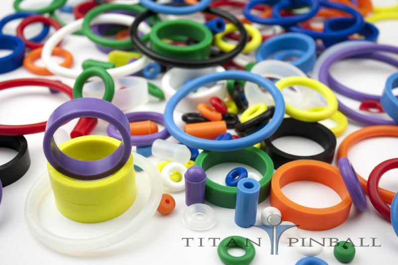 Universal Pinball Machine Rubber Ring Kit – Titan Competition Silicone – PINK