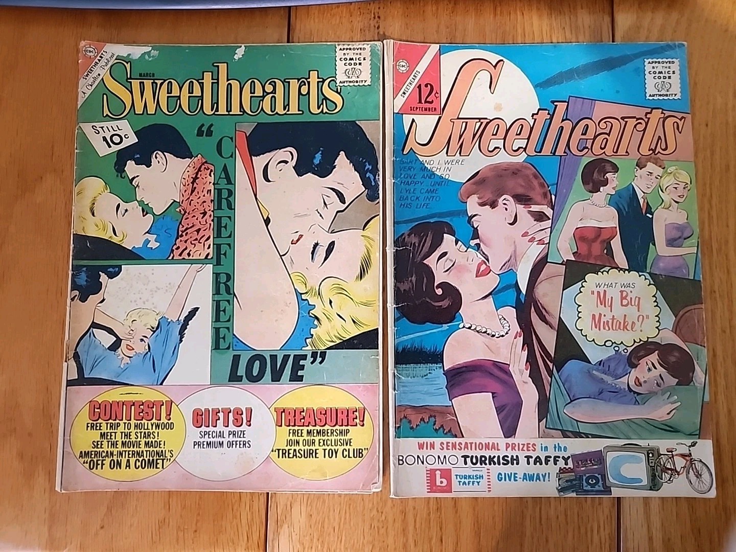 Pair Of Vintage CDC “Sweethearts” Comic Books