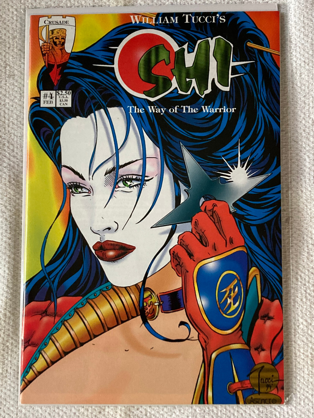 Shi The Way of the Warrior #4 1995 VF+ Crusade 1st Tomoe