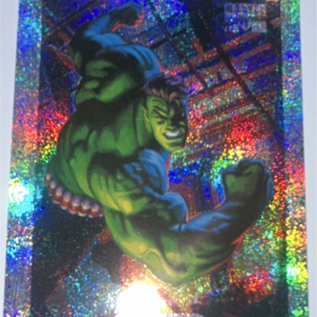 Fleer 1994 Marvel Masterpieces Hulk Hologram Insert Card #6/10