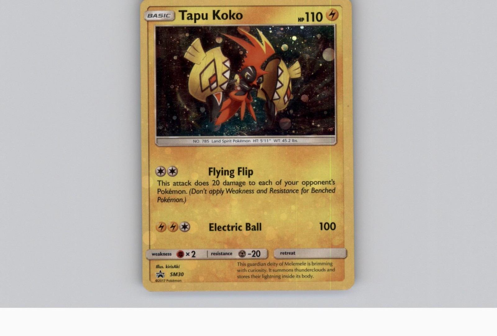 Bleed ERROR Tapu Koko Holo Promo SM Promos SM30 NM Swirl