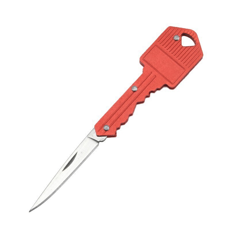 6PCS Portable Pocket Knife Key Shape Mini Key Chain Survival Key Chain Knife