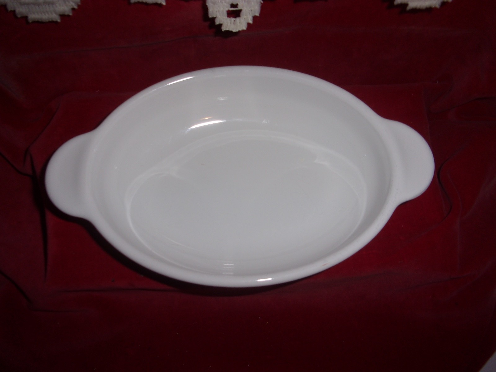Corning Ware no pattern white Heat N’ Eat small oval casserole w lid P 14B MINT